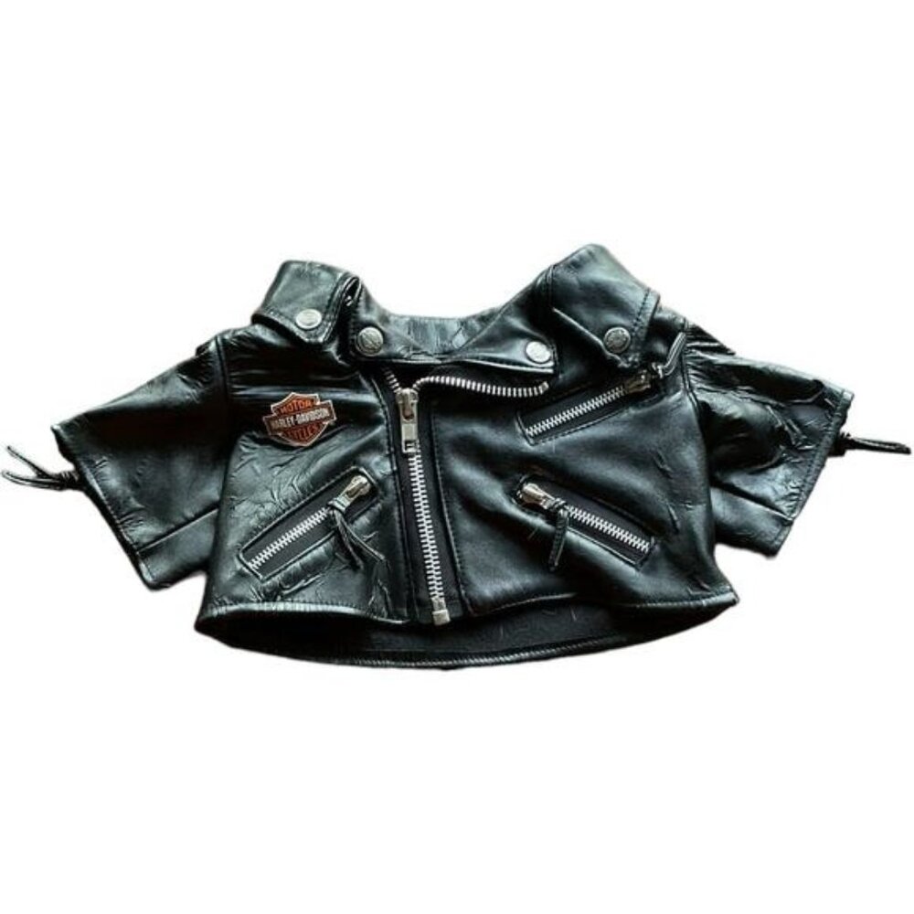Harley-Davidson Doll Stuffed Plush Animal Jacket Faux Leather Black Kids Preferr